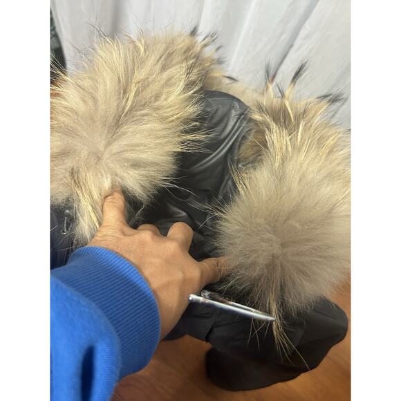 BLACK YAK Yak Tech Down Parka Jacket Fur Trim Hood Winter Insulated Coat 100 L - Picture 3 of 16